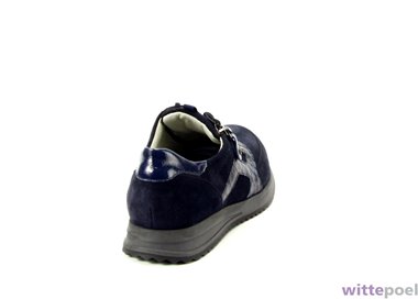 Waldlaufer veterschoen H-Vicky 559 blauw - achterkant rechts - bij Wittepoel
