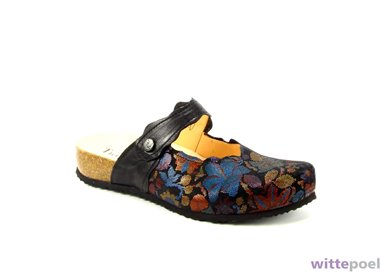 Think slipper Julia 9000 zwart - zijkant rechts - bij Wittepoel