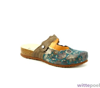 Think slipper Julia 9010 blauw - zijkant rechts - bij Wittepoel