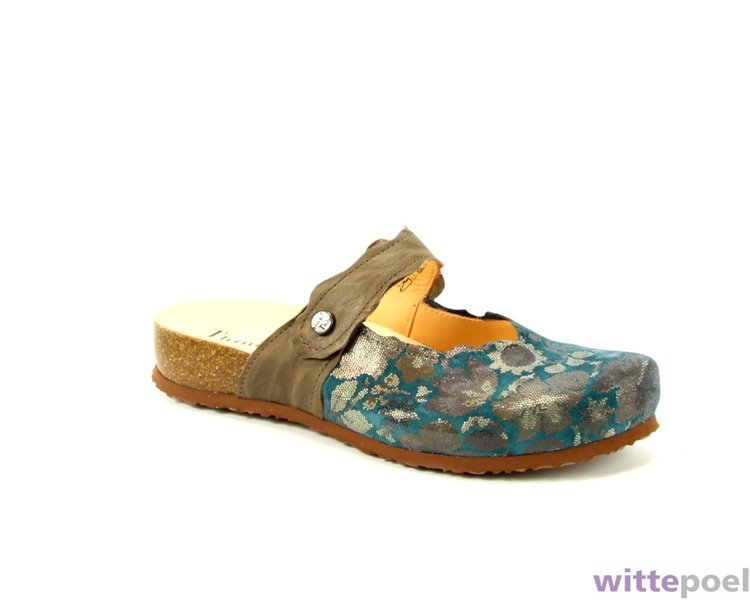 Think slipper Julia 9010 blauw - zijkant rechts - bij Wittepoel Think slipper Julia 9010 blauw - zijkant rechts - bij Wittepoel