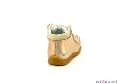 Bunnies jr moccasin 224505-998 roze - achterkant rechts - bij Wittepoel