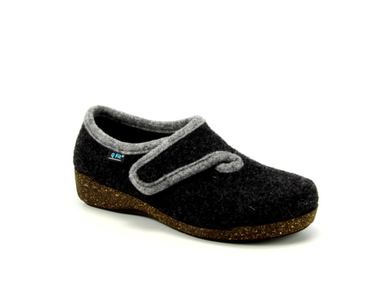 Qfit pantoffel Noor 3615.04 zwart Qfit pantoffel Noor 3615.04 zwart