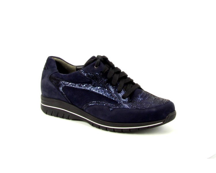 Durea veterschoen 6148 0648 blauw Durea veterschoen 6148 0648 blauw