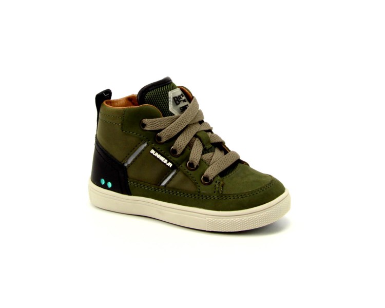 Bunnies jr veterboot Levi Louw 569 groen Bunnies jr veterboot Levi Louw 569 groen