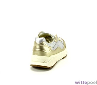 Xsensible sneaker Milau G 4915 goud - achterkant rechts - bij Wittepoel