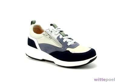 Xsensible sneaker Grenoble HX 219 blauw - zijkant rechts - bij Wittepoel
