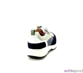 Xsensible sneaker Grenoble HX 219 blauw - achterkant rechts - bij Wittepoel