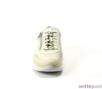 Durea sneaker 6263 1491 beige - voorkant - bij Wittepoel