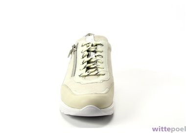 Durea sneaker 6263 1491 beige - voorkant - bij Wittepoel