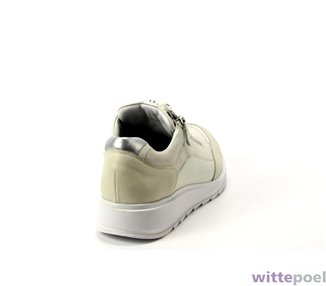 Durea sneaker 6263 1491 beige - achterkant rechts - bij Wittepoel