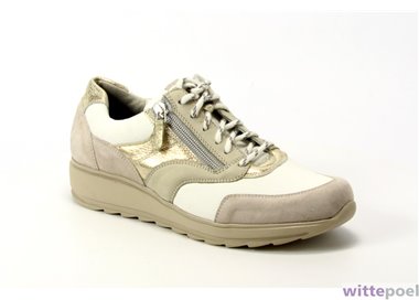 Durea sneaker 6279 1615 beige - zijkant rechts - bij Wittepoel