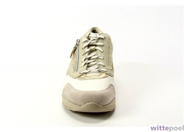 Durea sneaker 6279 1615 beige - voorkant - bij Wittepoel
