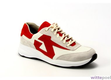 Durea sneaker 6305 1648 wit - zijkant rechts - bij Wittepoel