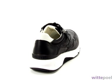 Gabor sneaker 66.896.67 zwart - achterkant rechts - bij Wittepoel