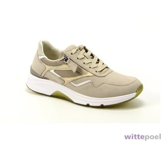 Gabor sneaker 66.896.31 beige - zijkant rechts - bij Wittepoel
