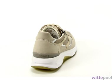 Gabor sneaker 66.896.31 beige - achterkant rechts - bij Wittepoel