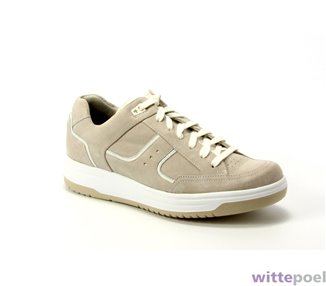 Durea sneaker 6299 1523 beige - zijkant rechts - bij Wittepoel