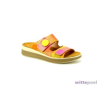 Think slipper Meggie 9070 multicolor - zijkant rechts - bij Wittepoel