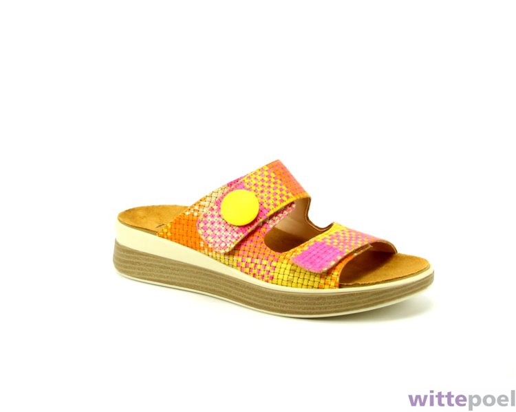 Think slipper Meggie 9070 multicolor - zijkant rechts - bij Wittepoel Think slipper Meggie 9070 multicolor - zijkant rechts - bij Wittepoel