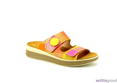 Think slipper Meggie 9070 multicolor - zijkant rechts - bij Wittepoel