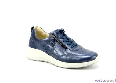 Waldlaufer veterschoen Kalea 155 206 blauw - zijkant rechts - bij Wittepoel