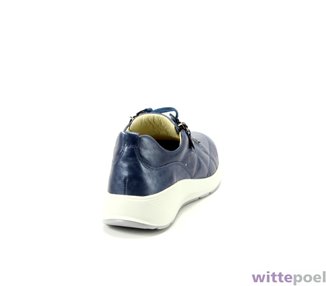 Waldlaufer veterschoen Kalea 155 206 blauw - achterkant rechts - bij Wittepoel