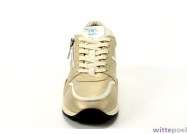 Piedi Nudi sneaker Kara 02.09 beige - voorkant - bij Wittepoel