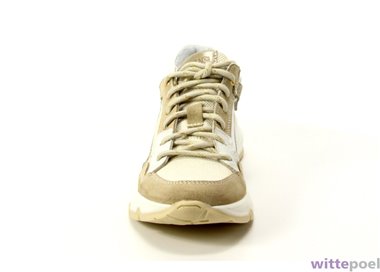 Twins sneaker Pia Palmo 103 beige - voorkant - bij Wittepoel