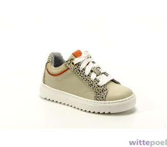 Twins sneaker Cleo Cheer 501 beige - zijkant rechts - bij Wittepoel