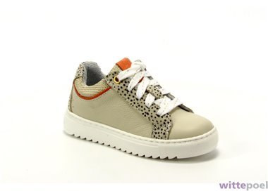 Twins sneaker Cleo Cheer 501 beige - zijkant rechts - bij Wittepoel