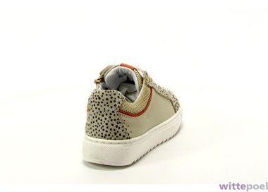 Twins sneaker Cleo Cheer 501 beige - achterkant rechts - bij Wittepoel