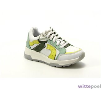 Twins sneaker Guusje Gul 153 wit - zijkant rechts - bij Wittepoel