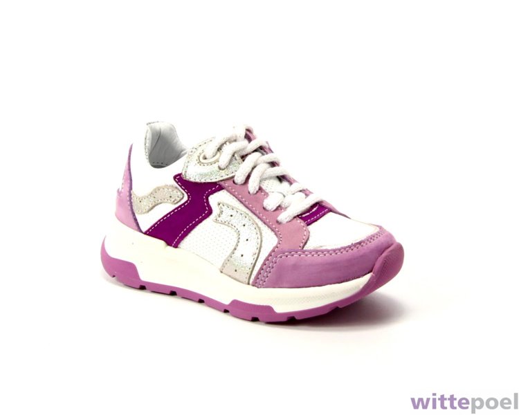 Twins sneaker Guusje Gul 177 paars - zijkant rechts - bij Wittepoel Twins sneaker Guusje Gul 177 paars - zijkant rechts - bij Wittepoel