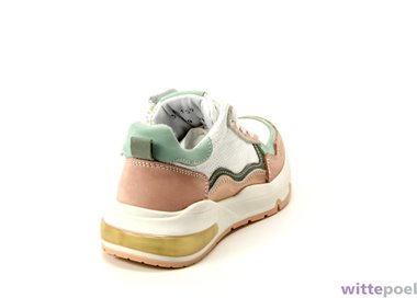 Twins sneaker Suus Splin 196 roze - achterkant rechts - bij Wittepoel