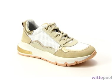 Twins sneaker Suus Splin 206 beige - zijkant rechts - bij Wittepoel