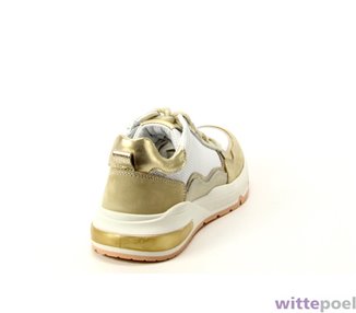 Twins sneaker Suus Splin 206 beige - achterkant rechts - bij Wittepoel