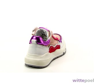 Twins sneaker Suus Splin 575 roze - achterkant rechts - bij Wittepoel