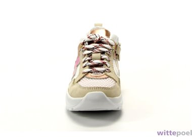 Twins sneaker Sandra Swing 101 beige - voorkant - bij Wittepoel