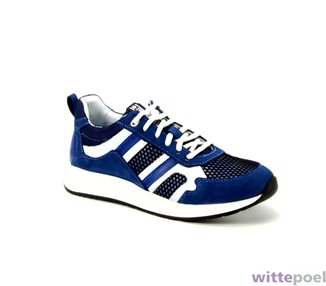 Trackstyle sneaker Edi Esco 123 blauw - zijkant rechts - bij Wittepoel