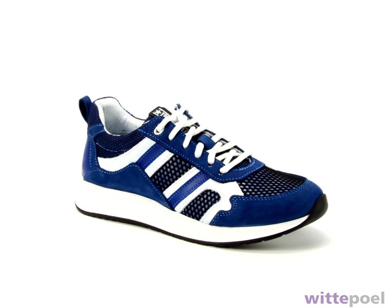 Trackstyle sneaker Edi Esco 123 blauw - zijkant rechts - bij Wittepoel Trackstyle sneaker Edi Esco 123 blauw - zijkant rechts - bij Wittepoel