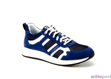 Trackstyle sneaker Edi Esco 123 blauw - zijkant rechts - bij Wittepoel