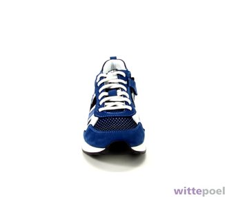 Trackstyle sneaker Edi Esco 123 blauw - voorkant - bij Wittepoel
