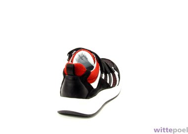 Trackstyle sneaker Emil Esco 541 rood - achterkant rechts - bij Wittepoel