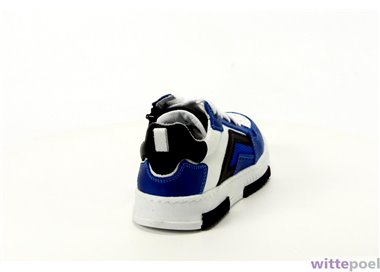 Trackstyle sneaker Huub Hero 123 blauw - achterkant rechts - bij Wittepoel