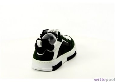 Trackstyle sneaker Huub Hero 168 groen - achterkant rechts - bij Wittepoel