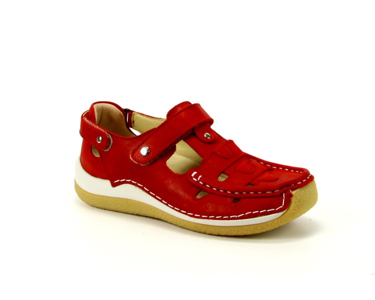 Wolky bandschoen Esperanza 36500 rood Wolky bandschoen Esperanza 36500 rood