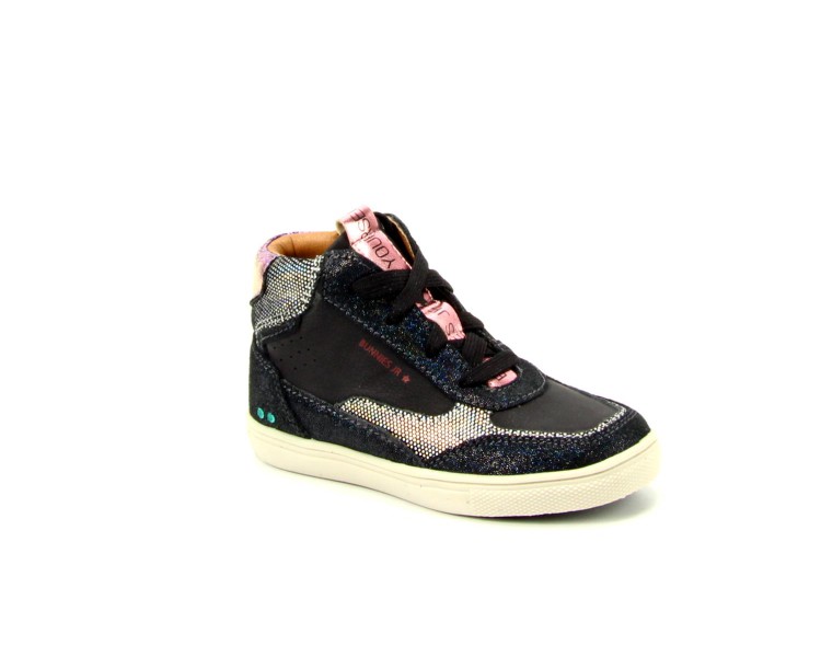 Bunnies jr veterboot Lola Louw 989 zwart Bunnies jr veterboot Lola Louw 989 zwart
