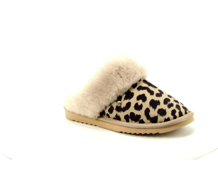 Warmbat pantoffel Collie 58 taupe Warmbat pantoffel Collie 58 taupe