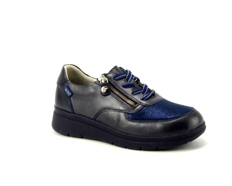 Qfit veterschoen Emma 4121.10 blauw