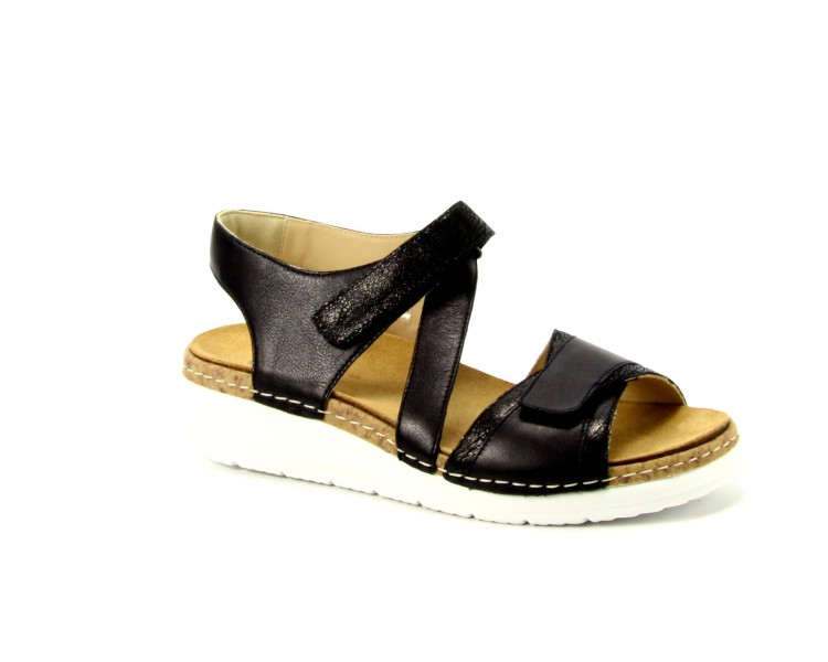 Durea sandaal 7431 2099 zwart